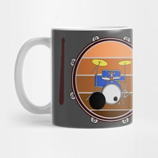 bass drum and drum kit Mug